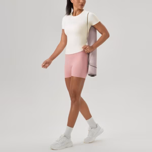 White short sleeve fit crop top