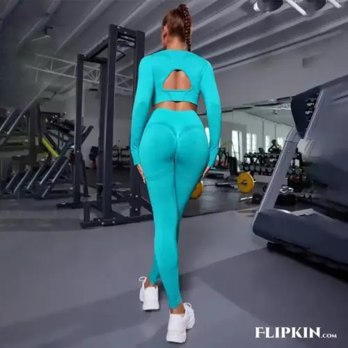 Women's Full Sleeve Gym Suit - Moisture-Wicking for High-Intensity Workouts